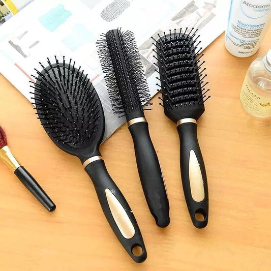 Anti-Static Black Massage Air Bag Comb