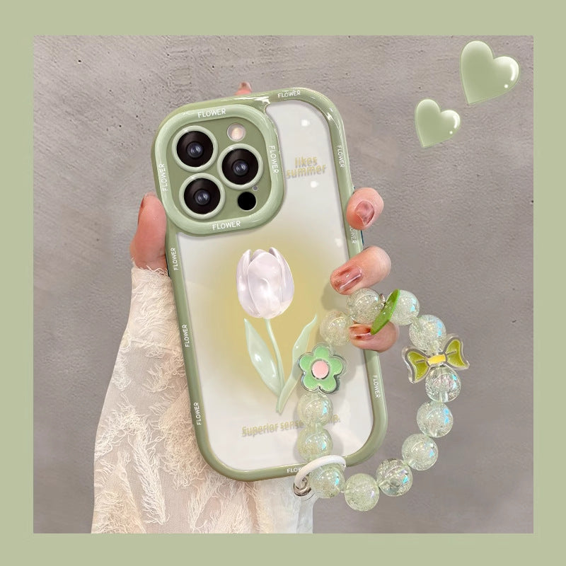 Sfumato Tulip Chain iPhone Case