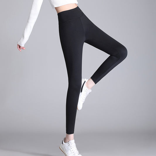 Shark High Waist Hip Lift Black Yoga Pants