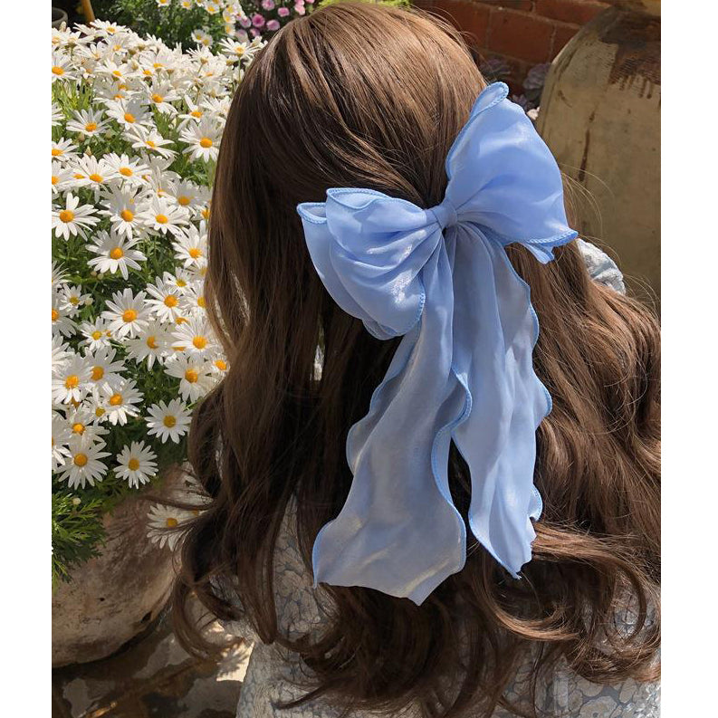 Mermaid Big Bow Ribbon Sweet Hairpin