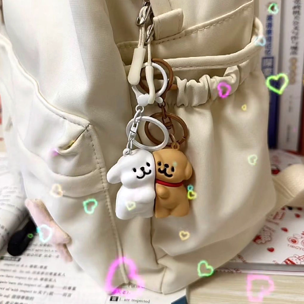 Magnetic Cartoon Puppy Keychain Bag Pendant