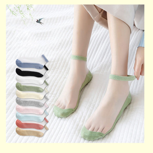 Breathable Cool Invisible Non-Slip Short Socks