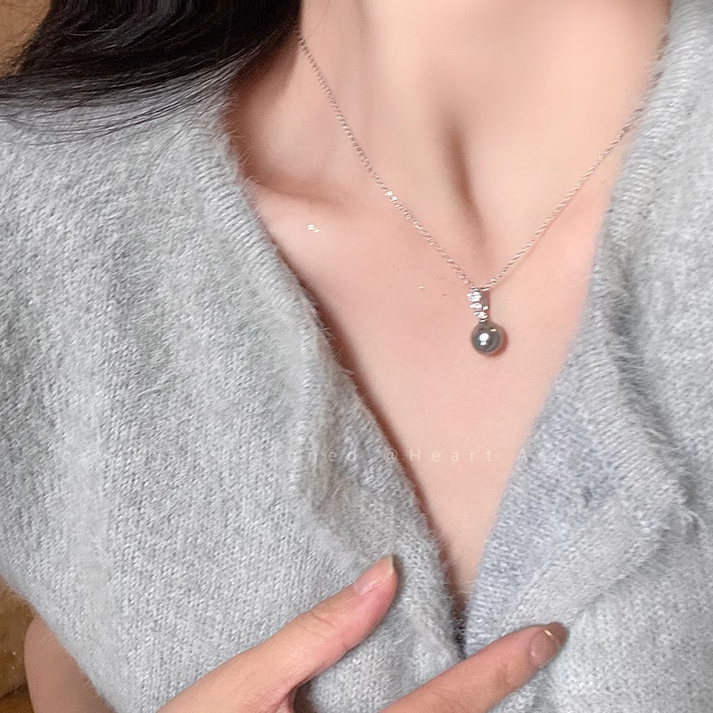 Pearl Sweater Necklace Sweatshirt Accessories Clavicle Chain