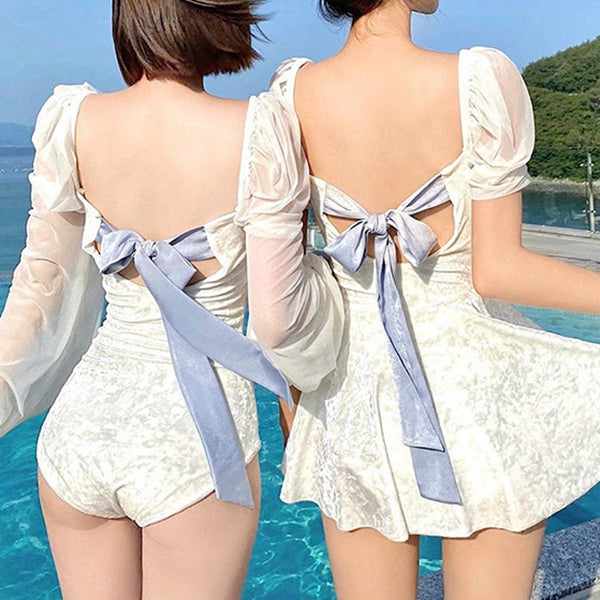 One Piece Swimsuit Set Backless Resort Swimwear