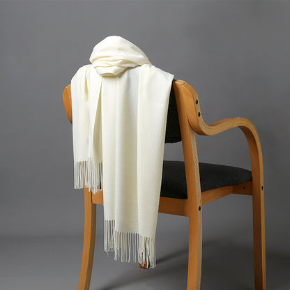 Pure Cashmere Tassel Warm Scarf