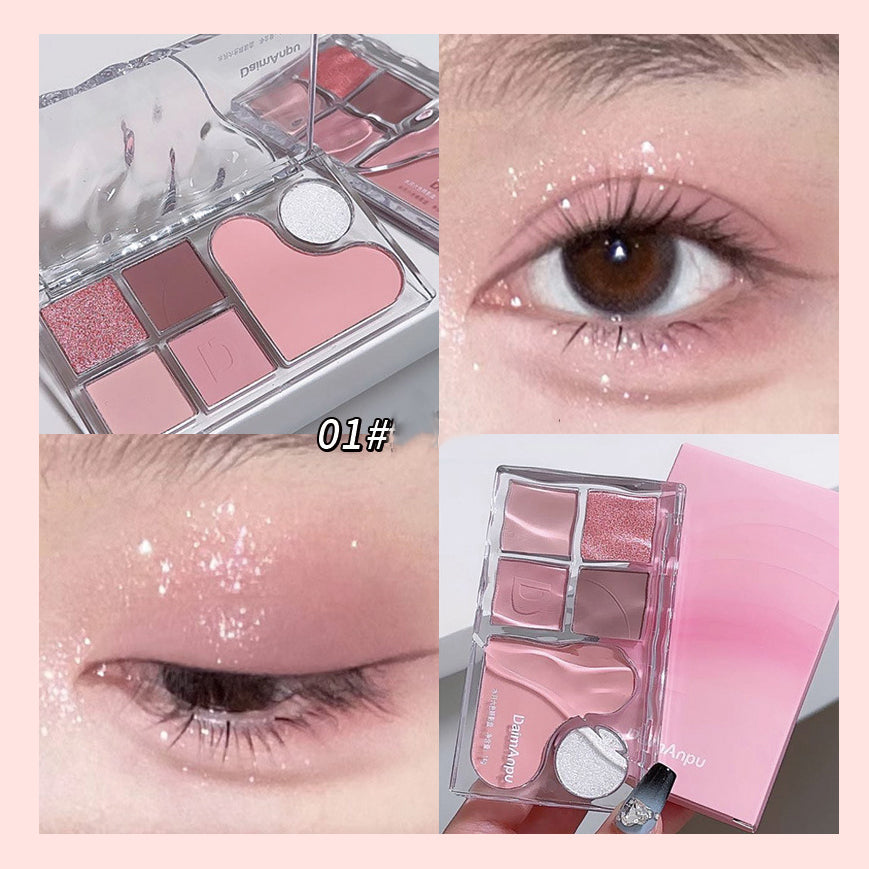 Six Color Delicate Makeup Matte Eye Shadow Plate