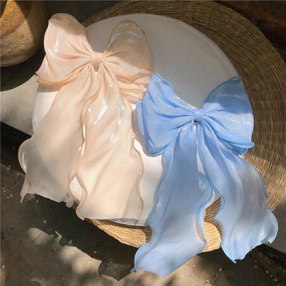 Mermaid Big Bow Ribbon Sweet Hairpin