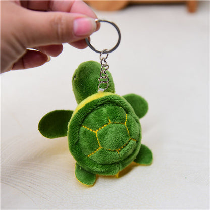 Mini Cartoon Plush Turtle Keychain Bag Pendant