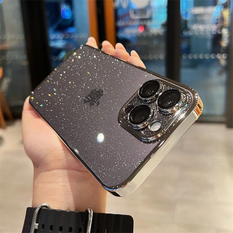 Starry Sky Glittering Transparent iPhone Case