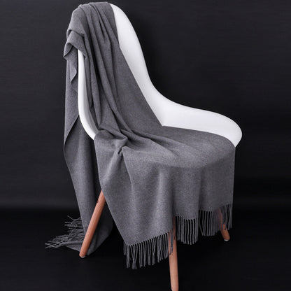 Pure Cashmere Tassel Warm Scarf