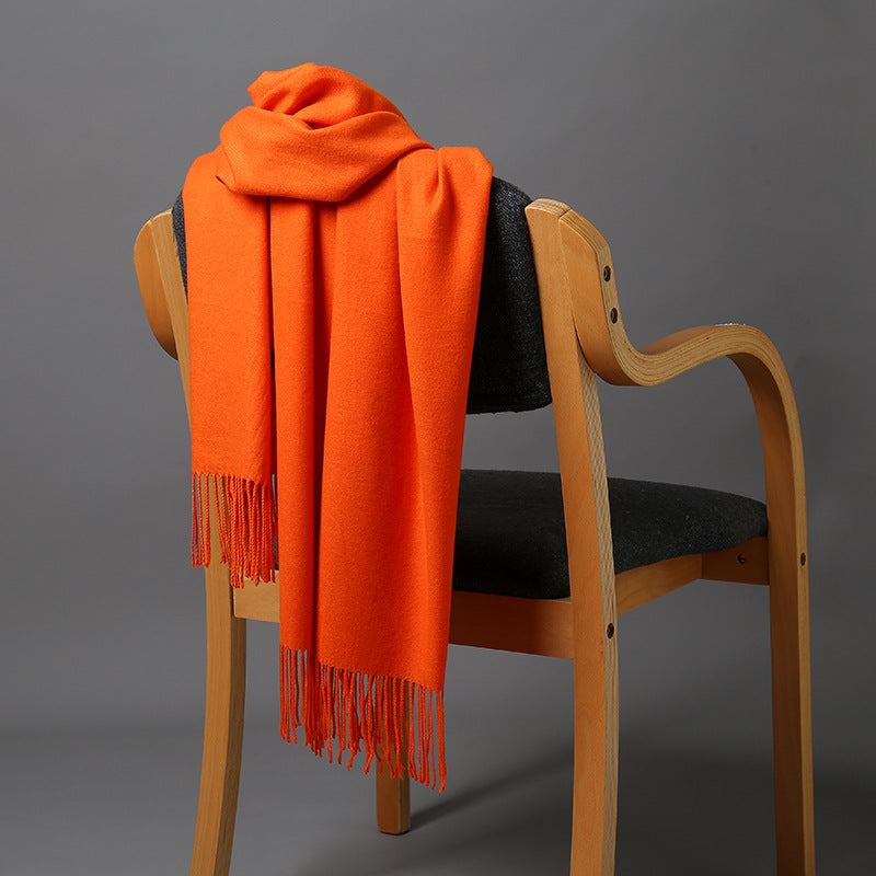 Pure Cashmere Tassel Warm Scarf