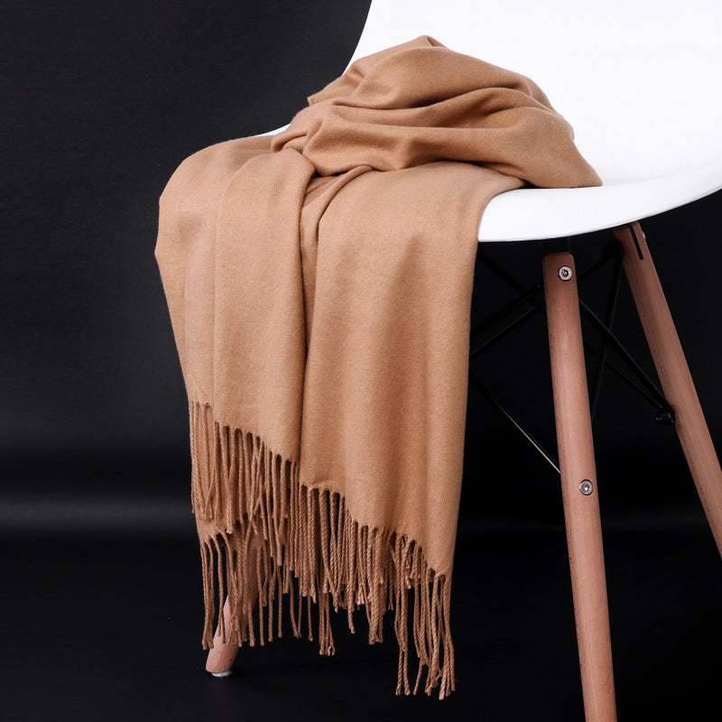 Pure Cashmere Tassel Warm Scarf