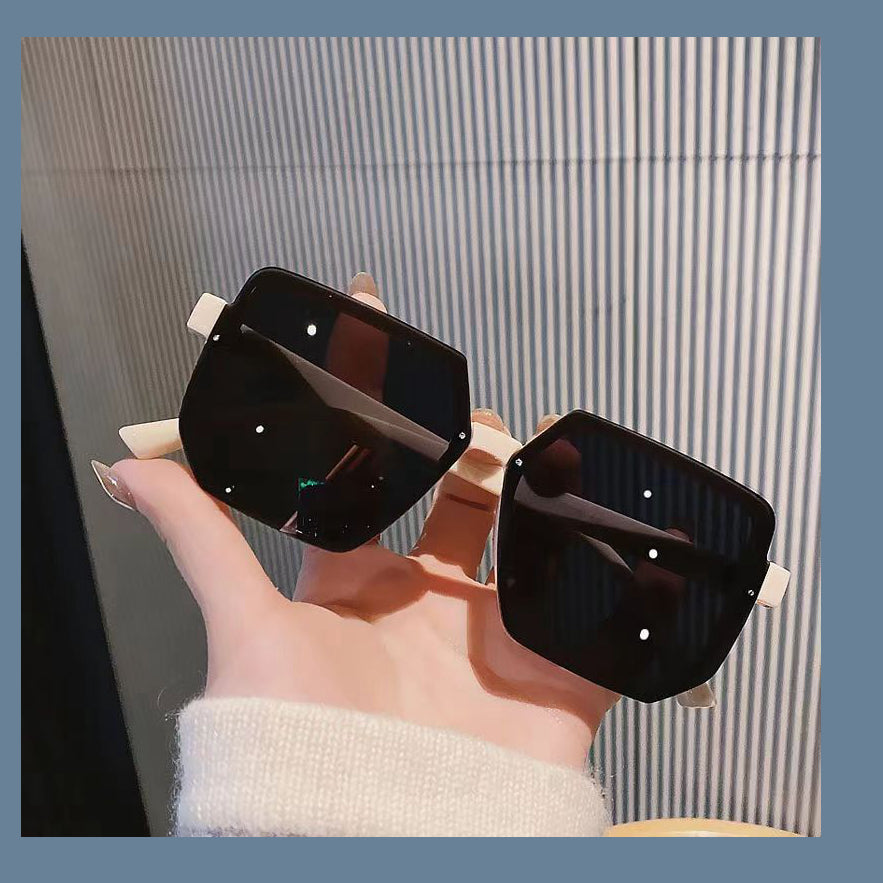 Irregular Frame Retro Uv Protection Sunglasses