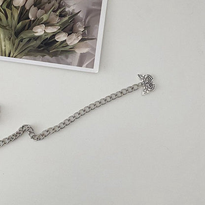 Punk Metal Butterfly Belt Chain