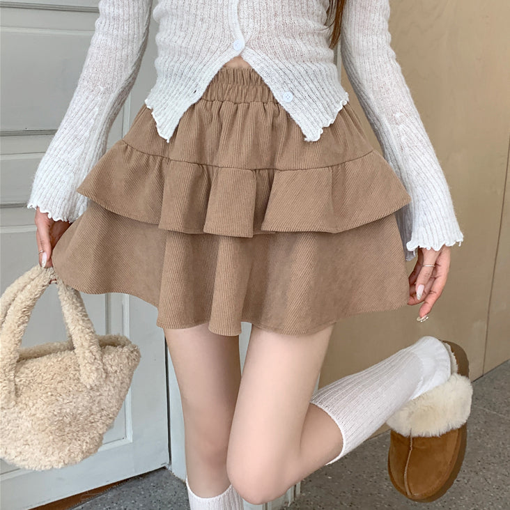 High Waist Sweet Versatile Cake Short Skirt