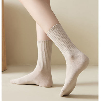 Textured Stretch Non-Slip Cotton Socks