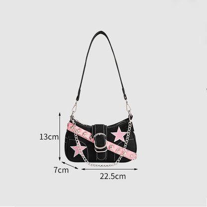 Star Belt Chain Trendy Shoulder Bag