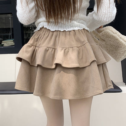 High Waist Sweet Versatile Cake Short Skirt