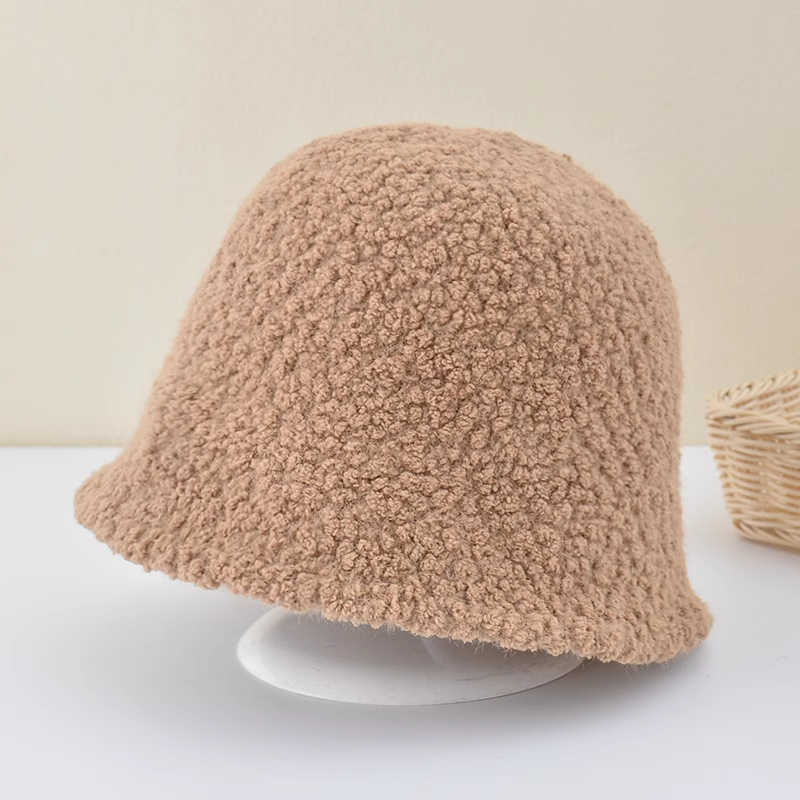 Basin Knitted Plush Bucket Fashionable Versatile Hat