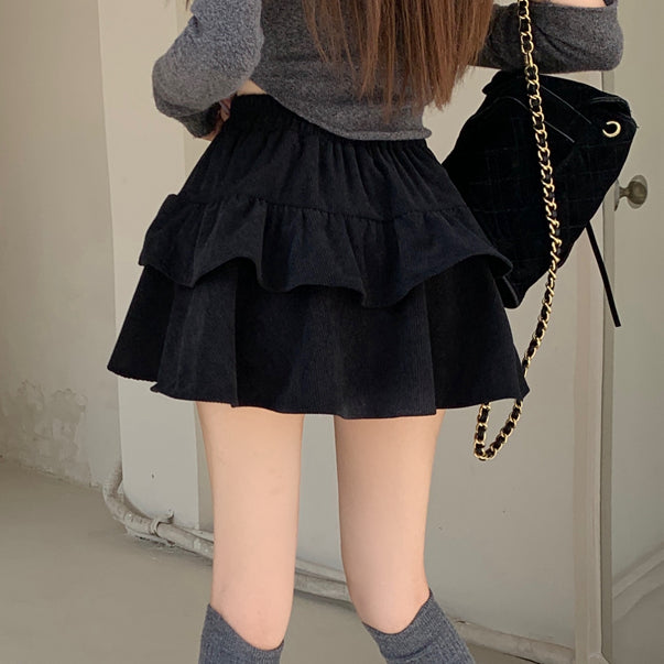 High Waist Sweet Versatile Cake Short Skirt