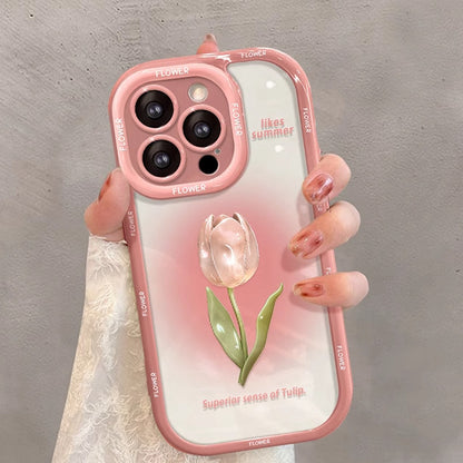 Sfumato Tulip Chain iPhone Case