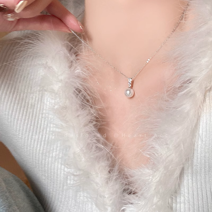 Pearl Sweater Necklace Sweatshirt Accessories Clavicle Chain