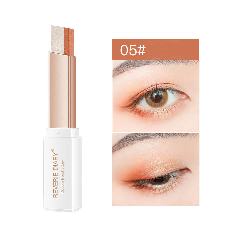 Two-Color Matte Waterproof Eyeshadow Stick