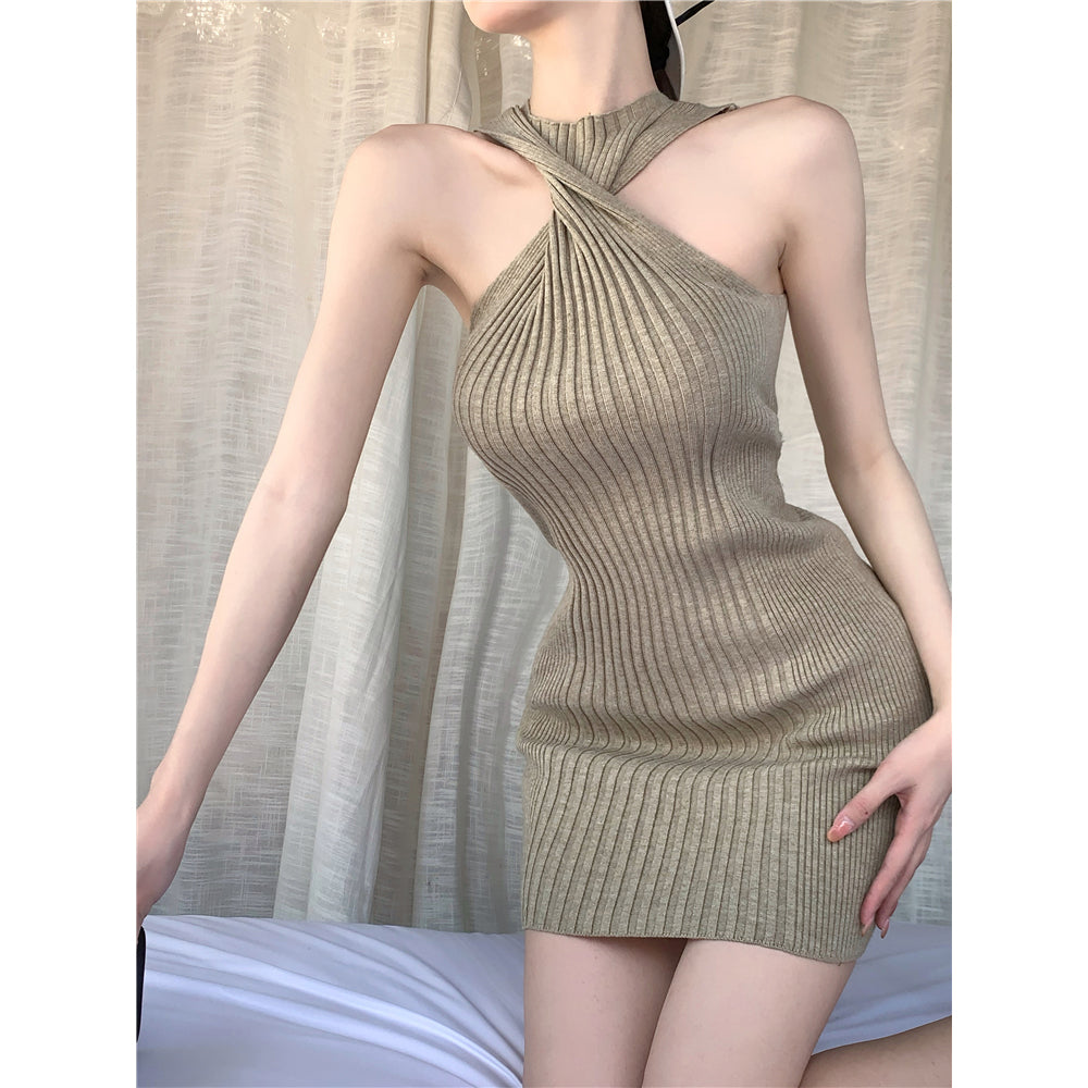 70% French Halterneck Bodycon Dress