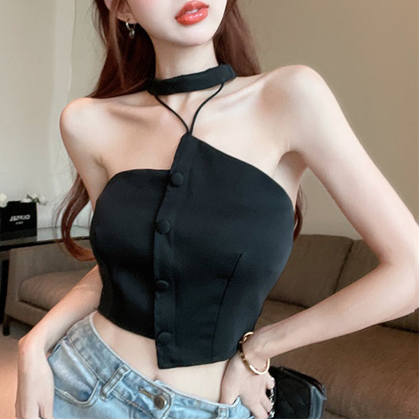 70% Irregular Halter Neck Top