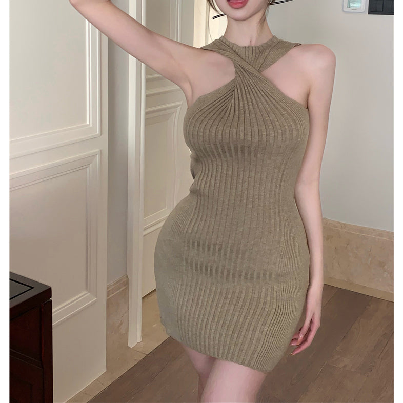 70% French Halterneck Bodycon Dress