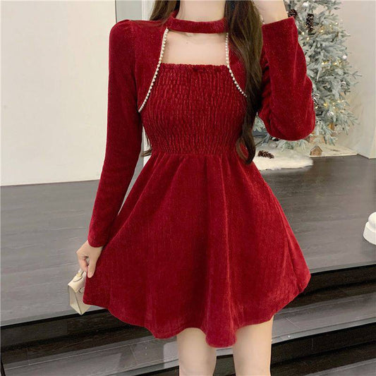 Red Vintage Christmas Dress