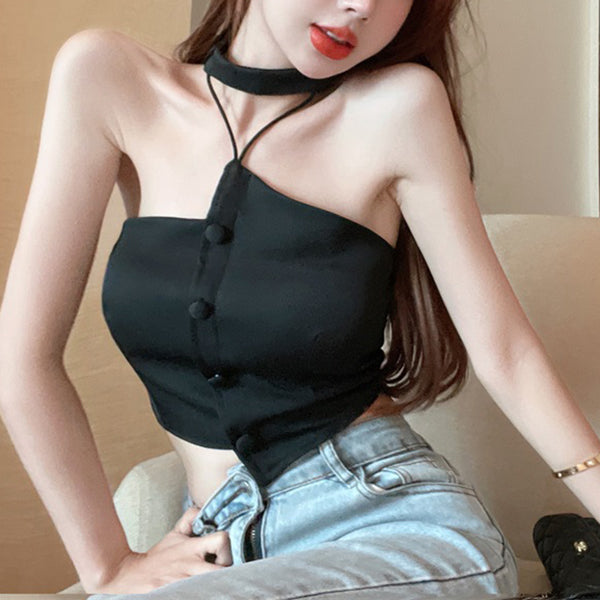 70% Irregular Halter Neck Top