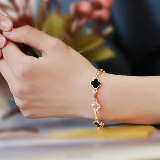 Flower Leaf Fashion Alloy Bracelet