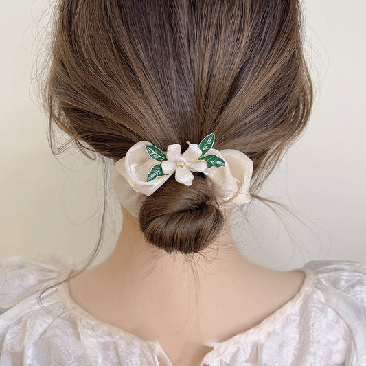 Elegant Flower Elastic Ponytail Hair Tie