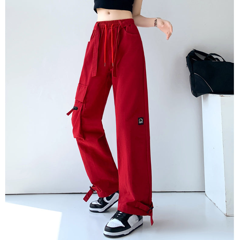 Loose Pocket Hip Hop Wide Leg Cargo Pants