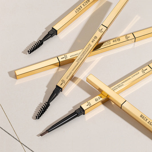 Double Head Rotating Waterproof Eyebrow Pencil