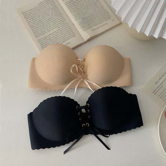 Breathable Non-Slip Silicone Invisible Underwire Bra