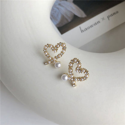 Love Pearl Earrings With Diamonds Accessories