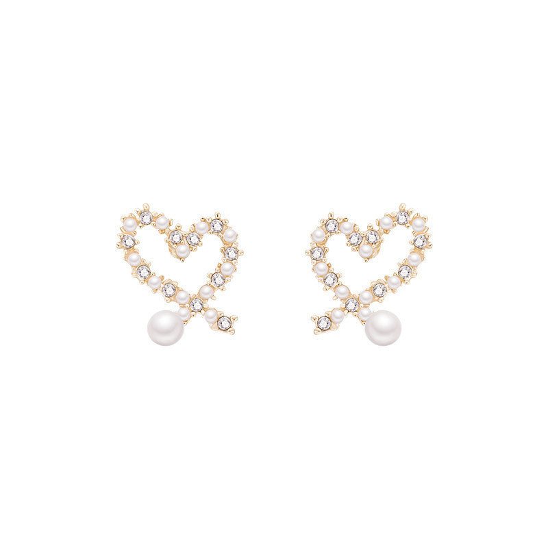 Love Pearl Earrings With Diamonds Accessories