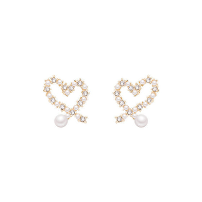 Love Pearl Earrings With Diamonds Accessories