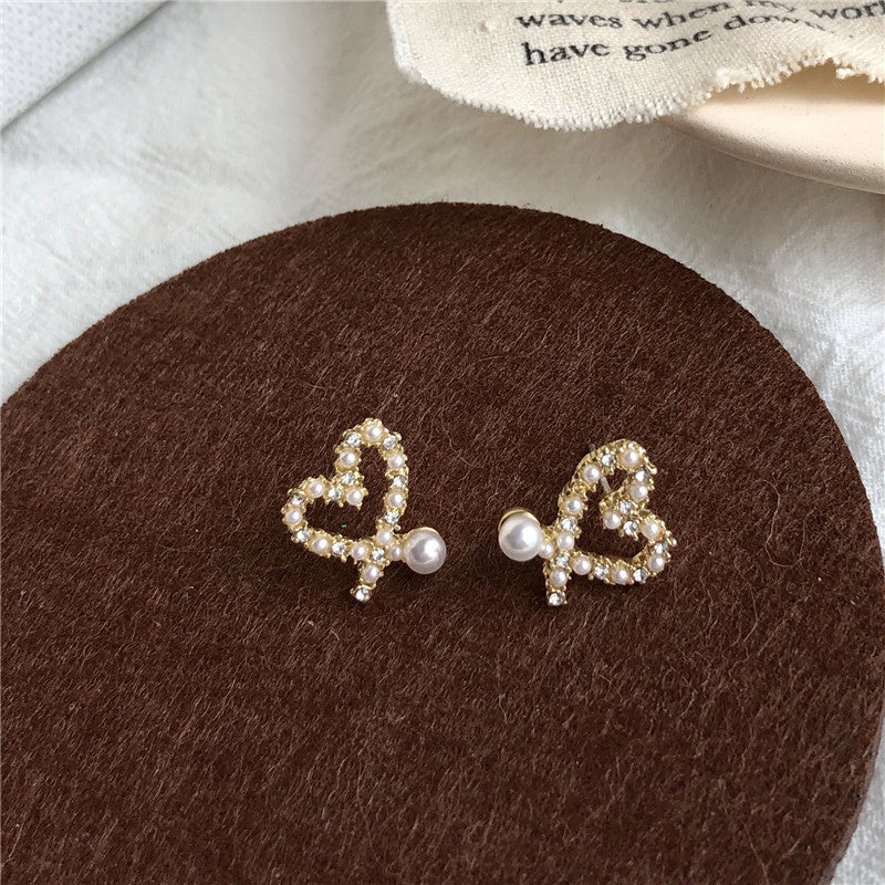 Love Pearl Earrings With Diamonds Accessories