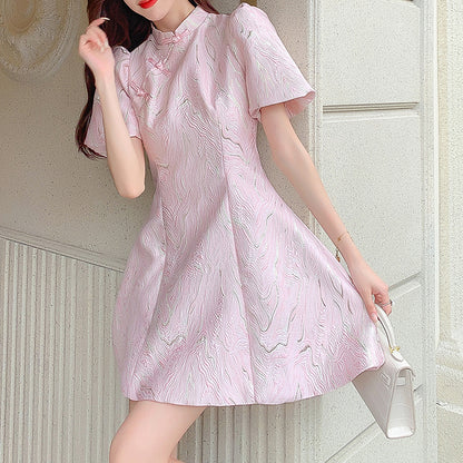 Puff Sleeve Court Style Qipao Princess Dress