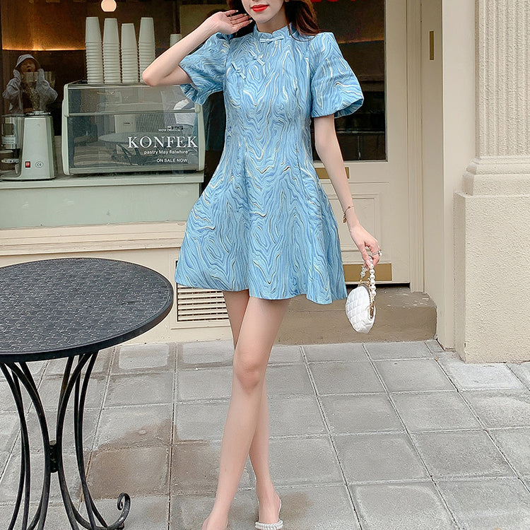 Puff Sleeve Court Style Qipao Princess Dress