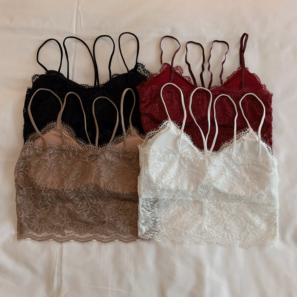 Cute Lace Halter Camisole Top Chest Pad Tube