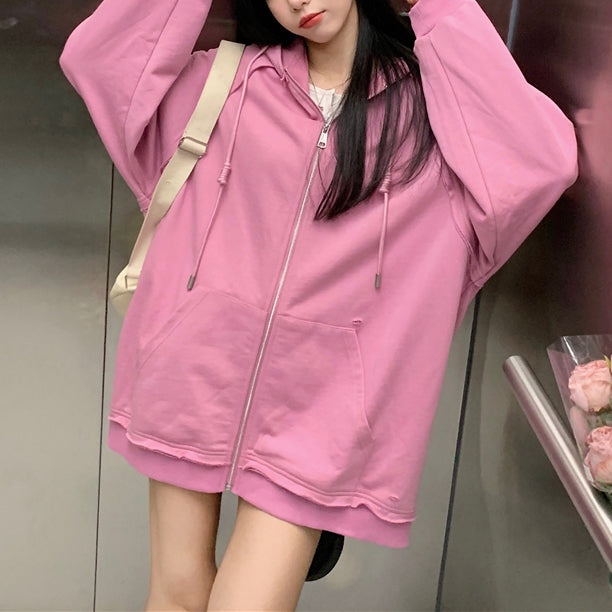 Casual Sport Style Oversized Hoodie