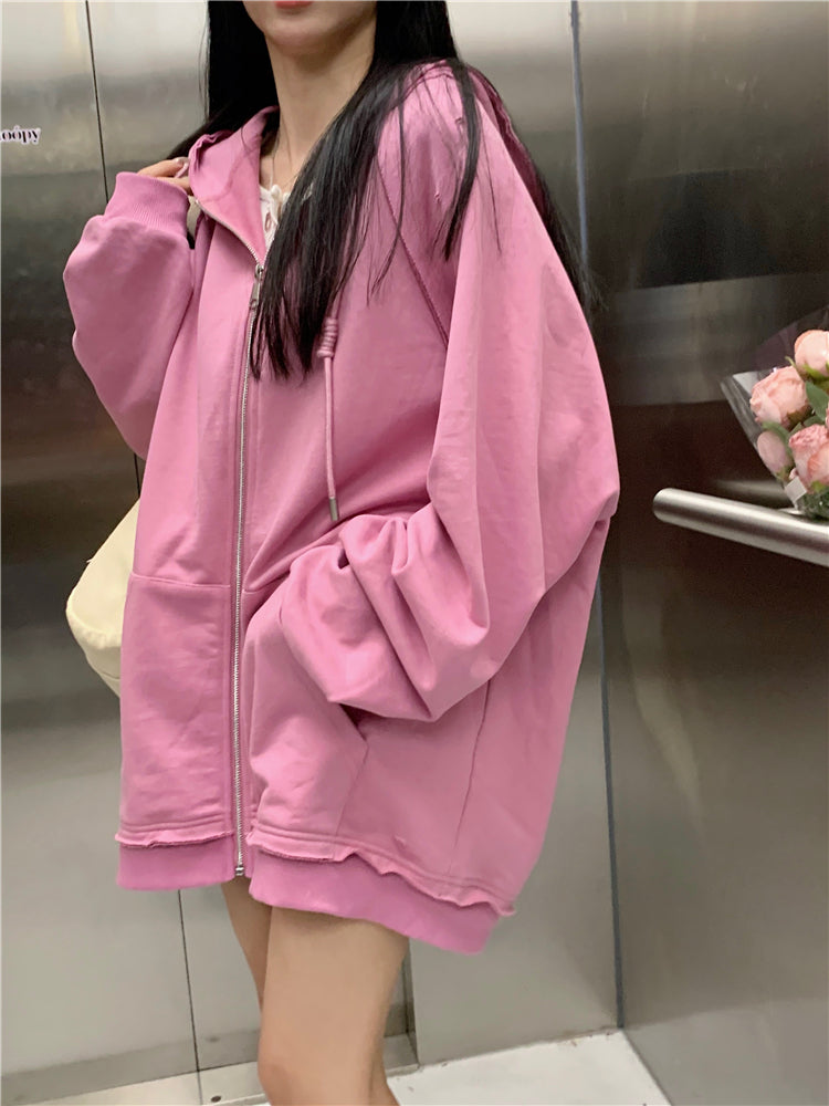 Casual Sport Style Oversized Hoodie