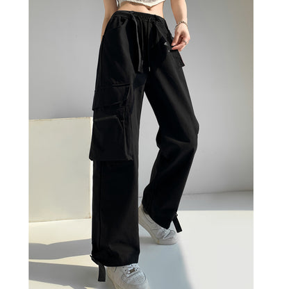 Loose Pocket Hip Hop Wide Leg Cargo Pants