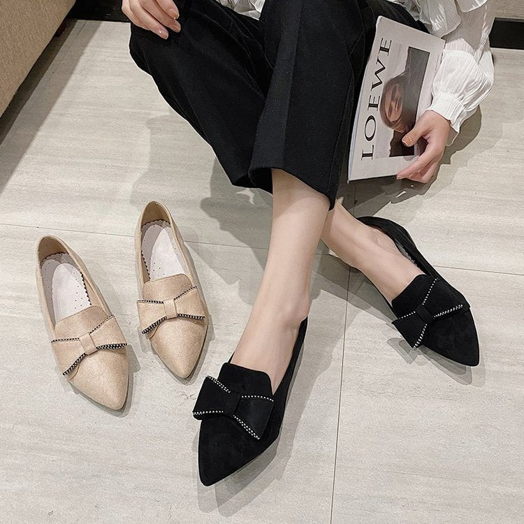 70% Bow Knot Black Fashion Simple Shoes