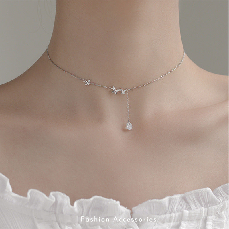 Butterfly Necklace New Quality Summer Fashion Clavicle Chain