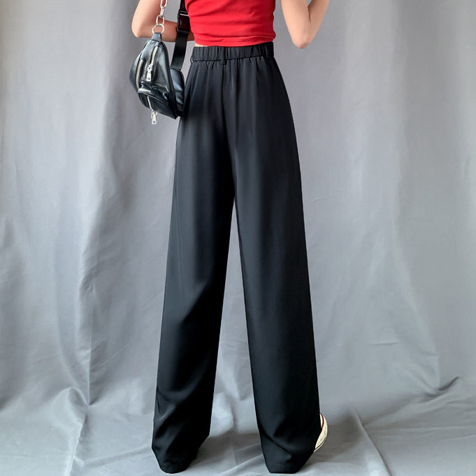 Wide Leg Mopping Trousers High Waist Pants